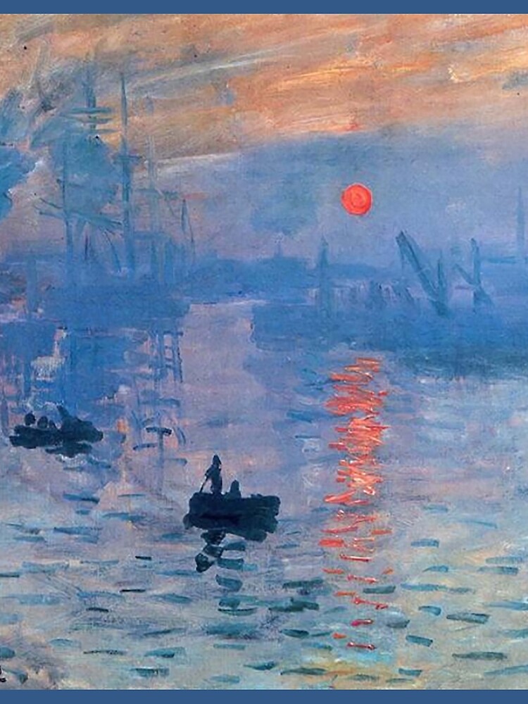 CLAUDE MONET, Impression, Sunrise. by TOMSREDBUBBLE