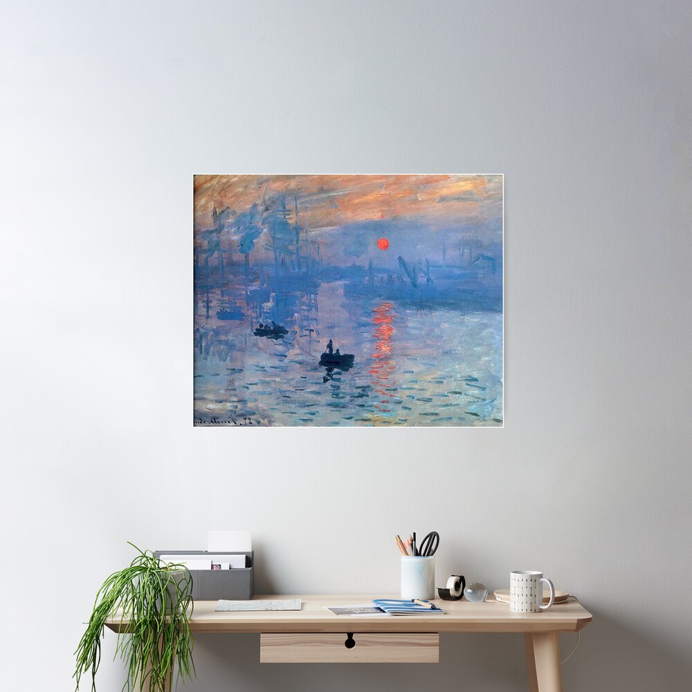 CLAUDE MONET, Impression, Sunrise. Poster