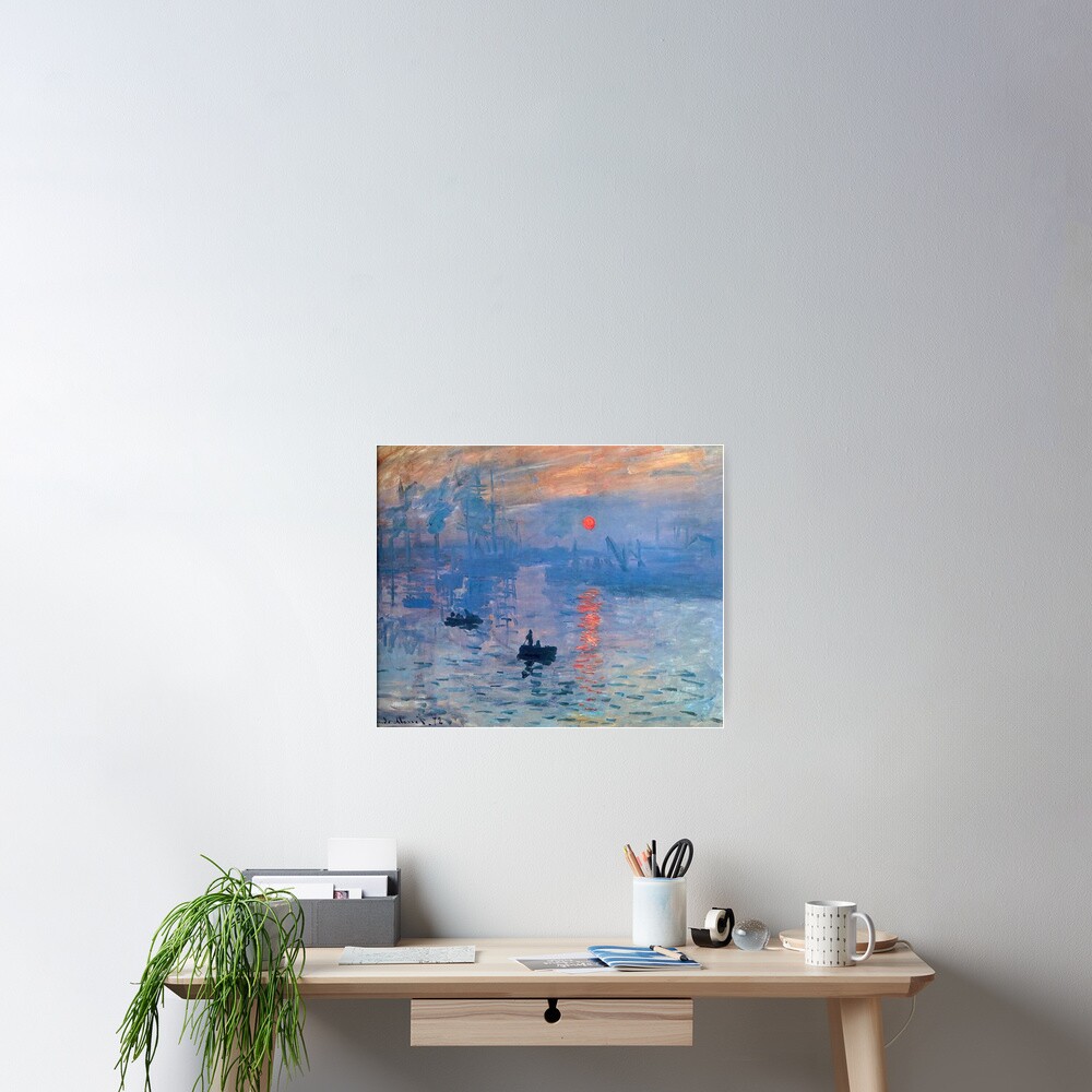 CLAUDE MONET, Impression, Sunrise. Poster