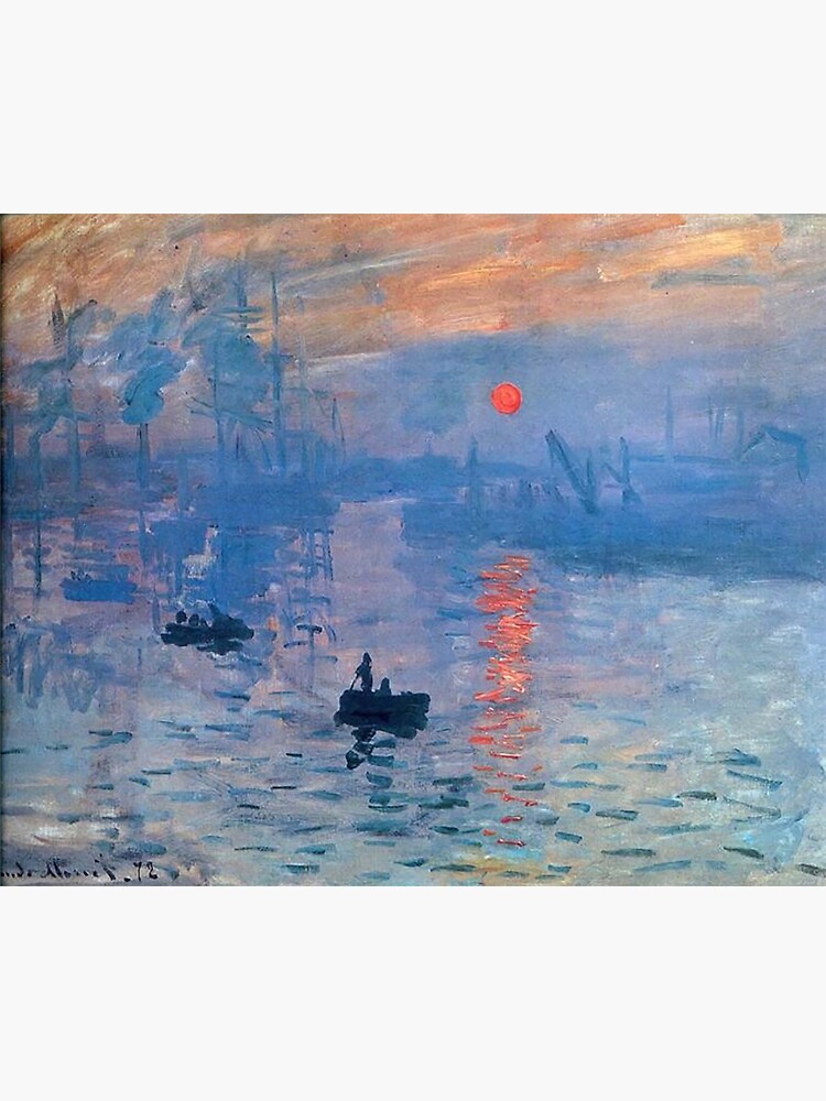 CLAUDE MONET, Impression, Sunrise. by TOMSREDBUBBLE