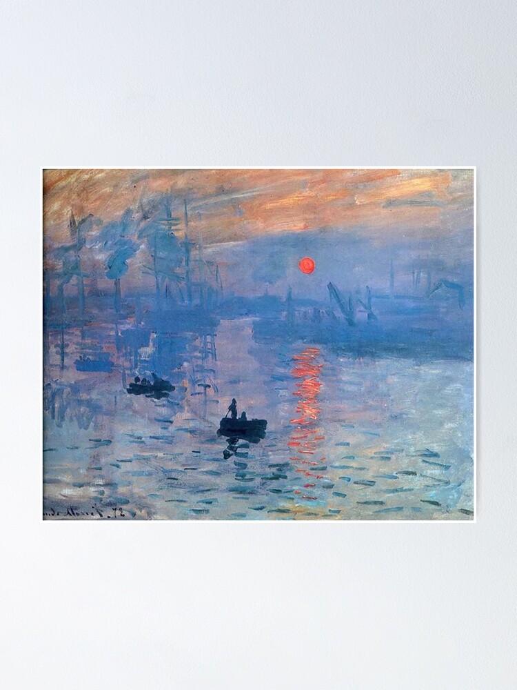 Alternate view of CLAUDE MONET, Impression, Sunrise. Poster