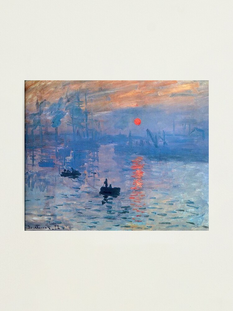 Alternate view of CLAUDE MONET, Impression, Sunrise. Photographic Print