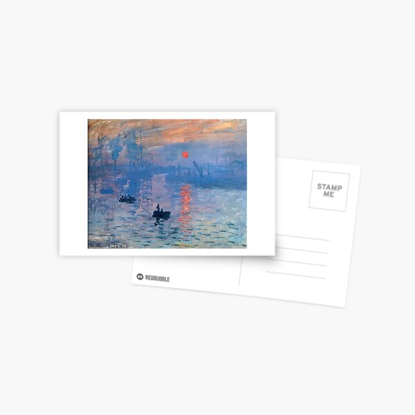 CLAUDE MONET, Impression, Sonnenaufgang. Postkarte
