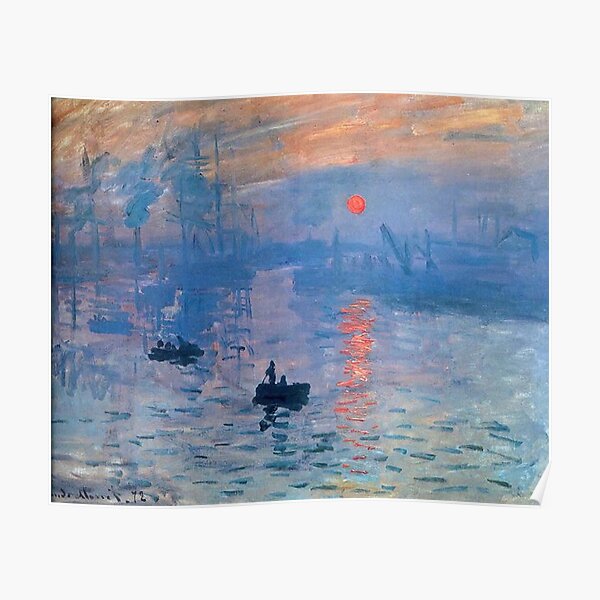 CLAUDE MONET, Impression, Sunrise. Poster