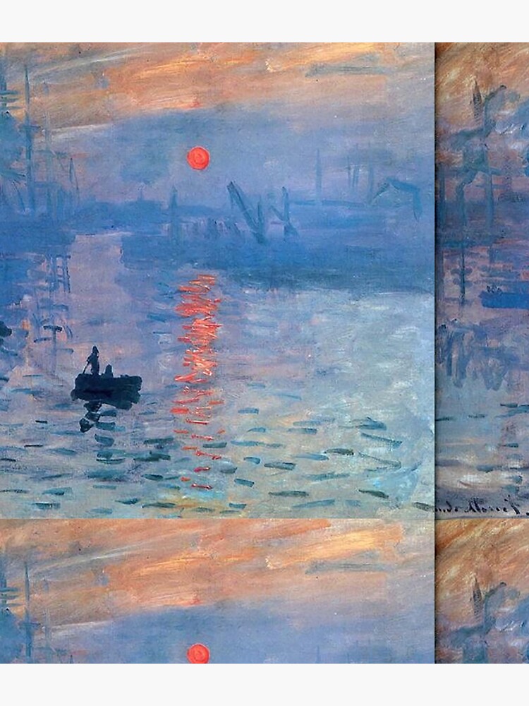 CLAUDE MONET, Impression, Sunrise. by TOMSREDBUBBLE