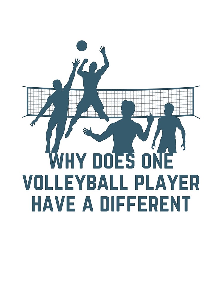 "why does one volleyball player have a different" Photographic Print by