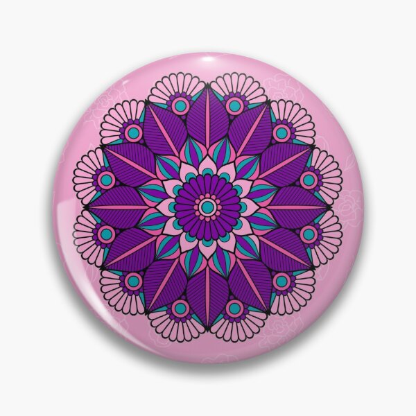 Item preview,  Mandala purple pink colorful  designed and sold by MamaMiaomiao.