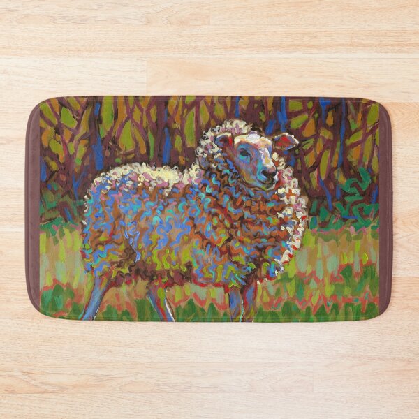 Item preview, Colorful Sheep Acrylic Painting designed and sold by elfeather.