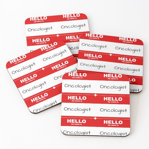 Item preview, Hello my name is oncologist doctor name tag designed and sold by not4fantasy.