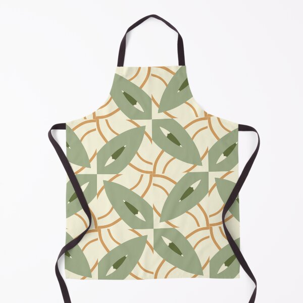 Artikelvorschau, Abstract Retro Vintage Design with Swirls, Stripes and Circles in Brown, Sage Green, Burnt Orange, and Ivory entworfen und verkauft von cozycaroline.