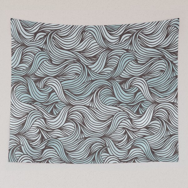 Item preview, Waves Seamless Pattern Design designed and sold by Jane Nichole.