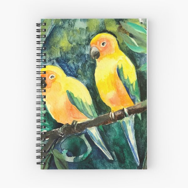 Item preview, Cotorras del sol en el bosque designed and sold by Lemontreeart63.