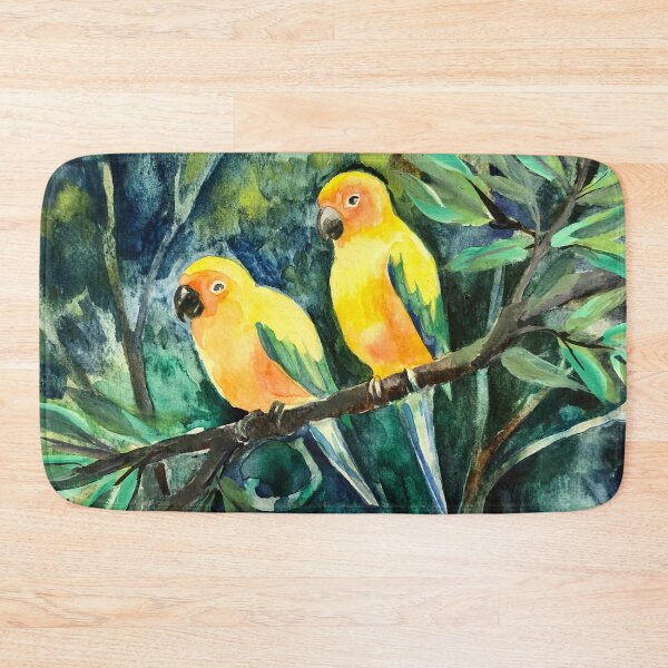 Item preview, Sun Conures in the forest designed and sold by Lemontreeart63.