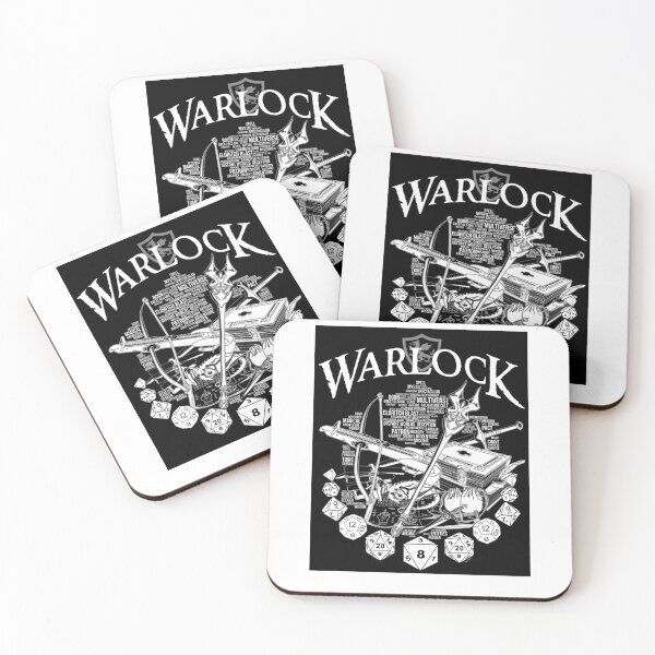 Item preview, Série de classe RPG Warlock - Version blanche Poster designed and sold by HajduMirella.