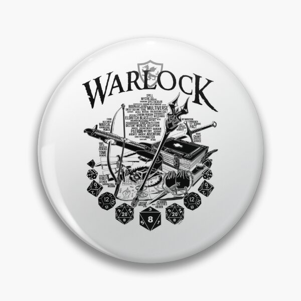 Item preview, Série de classe RPG Warlock - Version noire Poster designed and sold by HajduMirella.