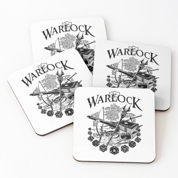 Item preview, Série de classe RPG Warlock - Version noire Poster designed and sold by HajduMirella.