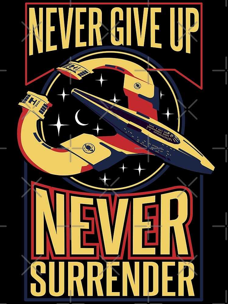 Discover NSEA Protector Never Give Up Never Surrender v2 Premium Matte Vertical Poster