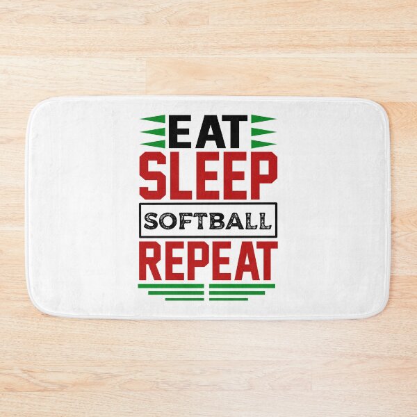 Item preview, Eat. Sleep. Softball. Repeat. (Light) designed and sold by the-krisney-way.