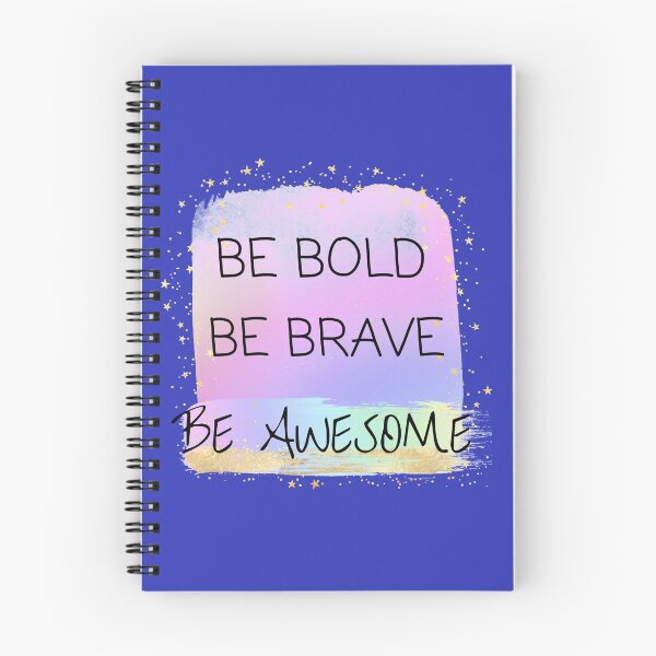 Item preview, Be Bold Be Brave Be Awesome feel good, self love quote designed and sold by TheLomiLoveBus.
