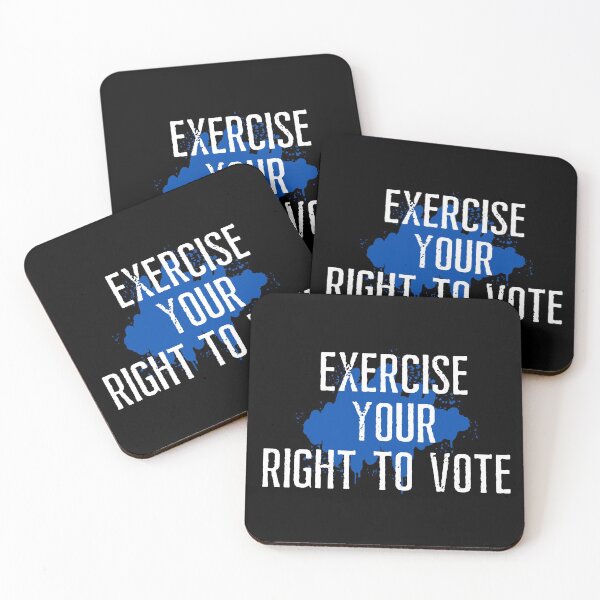 Item preview, Exercise Your Right To Vote Grunge Political Text Design designed and sold by EarthArtDesigns.