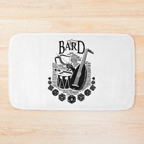 Item preview, Série de classes RPG Bard - Version noire Sticker designed and sold by HajduMirella.