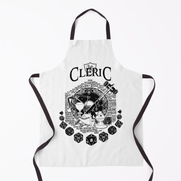 Item preview, Série de classes RPG Clerc - Version noire Sticker designed and sold by HajduMirella.