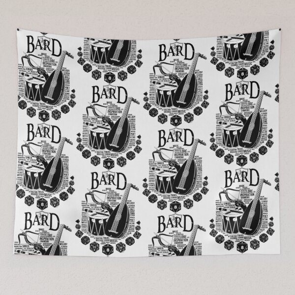 Item preview, Série de classes RPG Bard - Version noire Sticker designed and sold by HajduMirella.