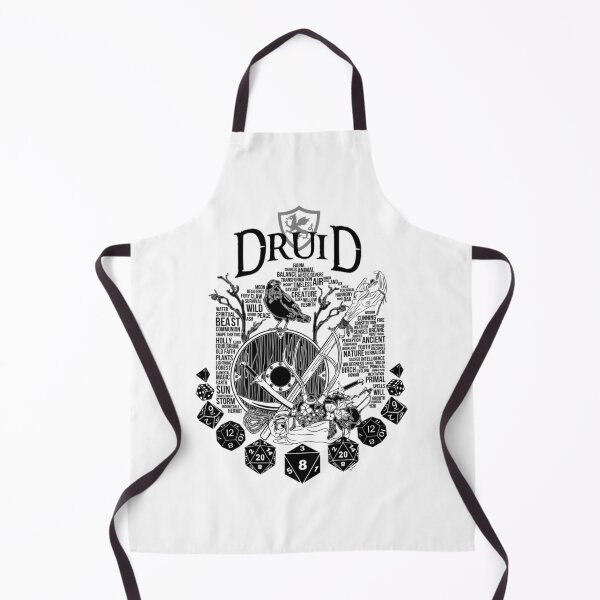 Item preview, Série de classes RPG Druide - Version noire Sticker designed and sold by HajduMirella.