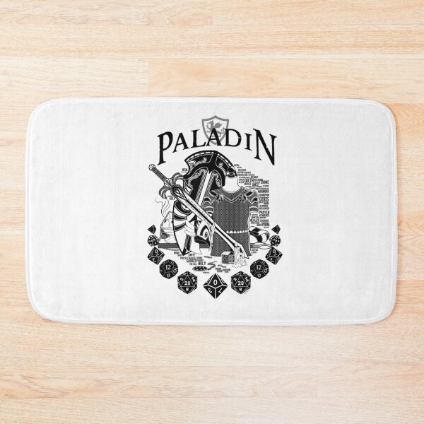 Item preview, Série de classes RPG Paladin - Texte noir Sticker designed and sold by HajduMirella.