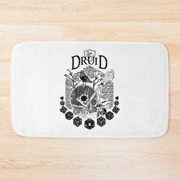 Item preview, Série de classes RPG Druide - Version noire Sticker designed and sold by HajduMirella.