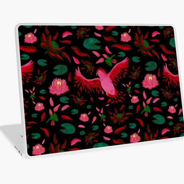 Item preview, From Lotus to Lovebird Pattern - Sunset Pink & Black designed and sold by EcoElsa.