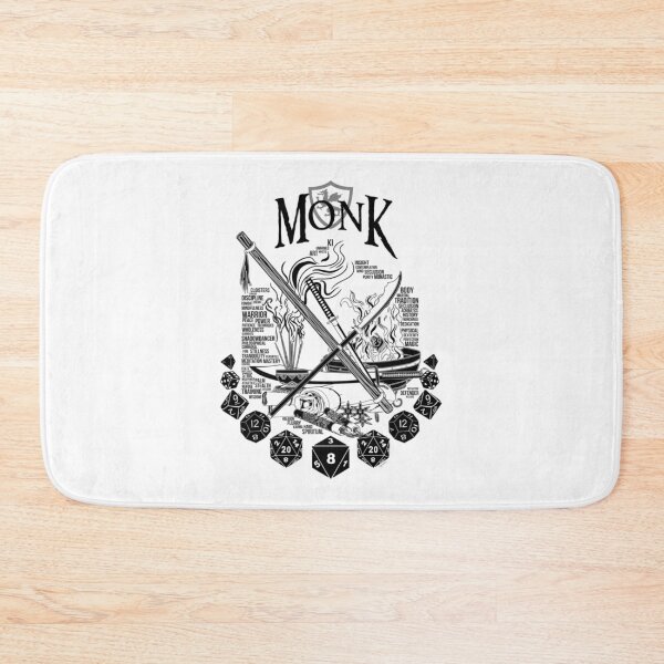 Item preview, Série de classes RPG Moine - Version noire T-shirt classique designed and sold by HajduMirella.