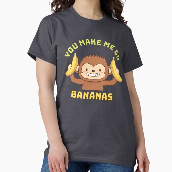 Item preview, Cute Monkey You Make Me Go Bananas designed and sold by rustydoodle.
