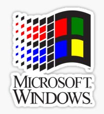 Vintage Windows 3.1x logo Sticker