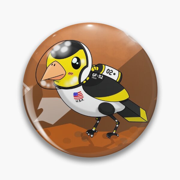 Item preview, Astro-Goldfinch Lands on Mars, Variant 1 designed and sold by GoldfinchDraws.
