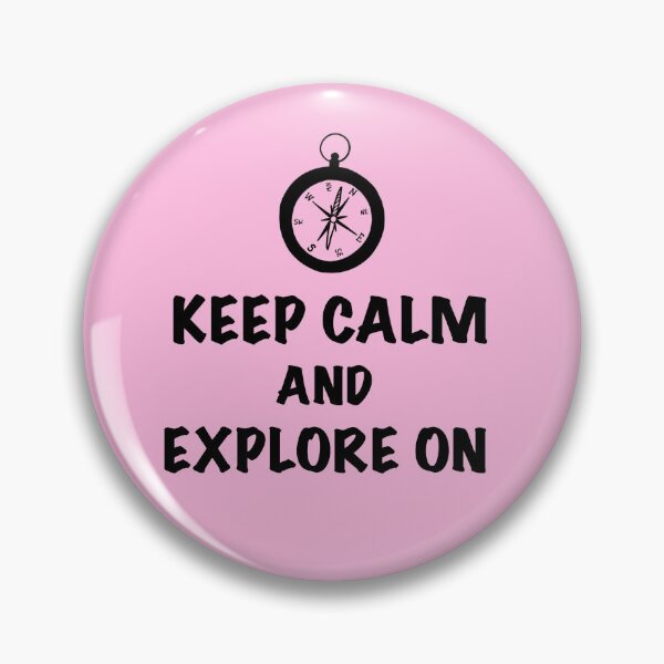 Item preview, Keep Calm and Explore On - black and blush designed and sold by EcoElsa.