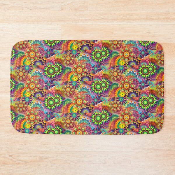 Item preview, colourful flowers art work  designed and sold by roboyx.
