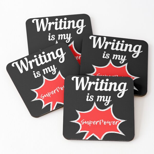 Item preview, Writing is my superpower designed and sold by Oreo2020 Creations.