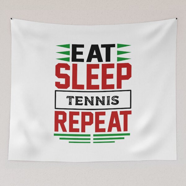 Item preview, Eat. Sleep. Tennis. Repeat. (Light) designed and sold by the-krisney-way.