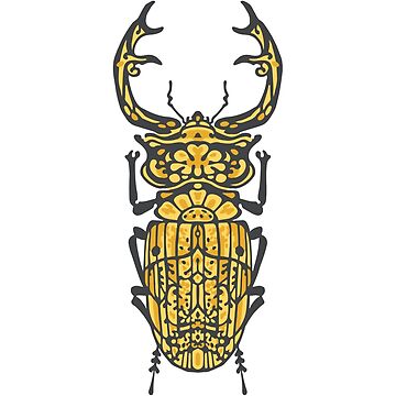 Artwork thumbnail, Stag Beetle Pattern Design by karolfuldesigns