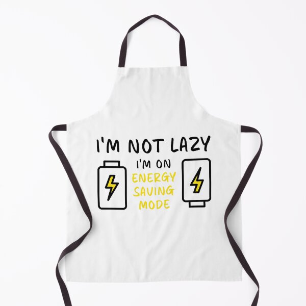 Item preview, I'm Not Lazy I'm On Energy Saving Mode Yellow Battery designed and sold by Dexter Freeman.