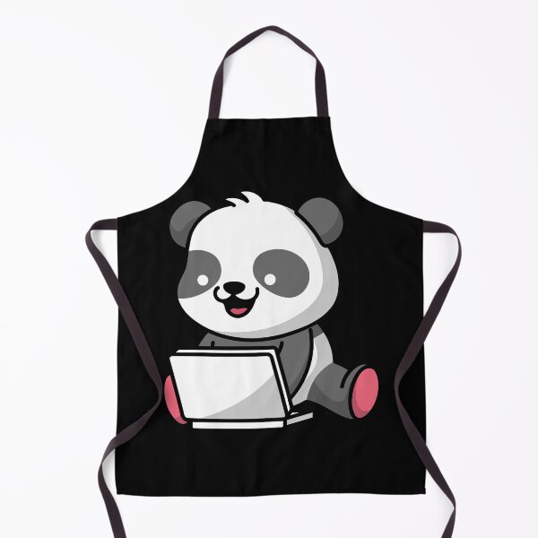Item preview, cute panda using laptop designed and sold by Experience21.