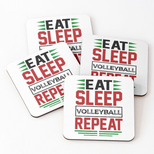 Item preview, Eat. Sleep. Volleyball. Repeat. (Light) designed and sold by the-krisney-way.