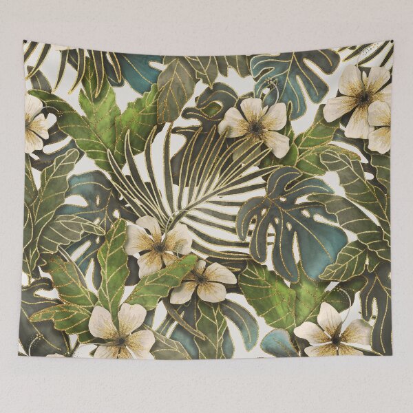 Item preview, Warm Light Moody Tropical Garden designed and sold by artlovepassion.
