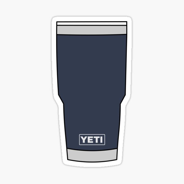 “YETI Rambler Cup (Navy)” Sticker for Sale by steveskaar | Redbubble