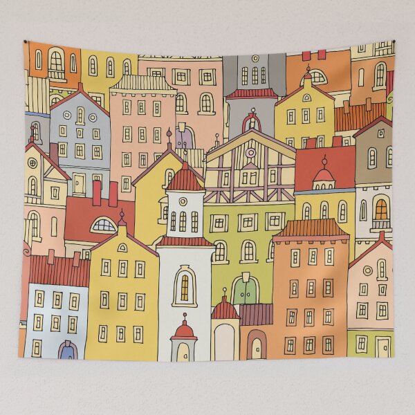 Item preview, Cute hand drawn houses designed and sold by studio838.