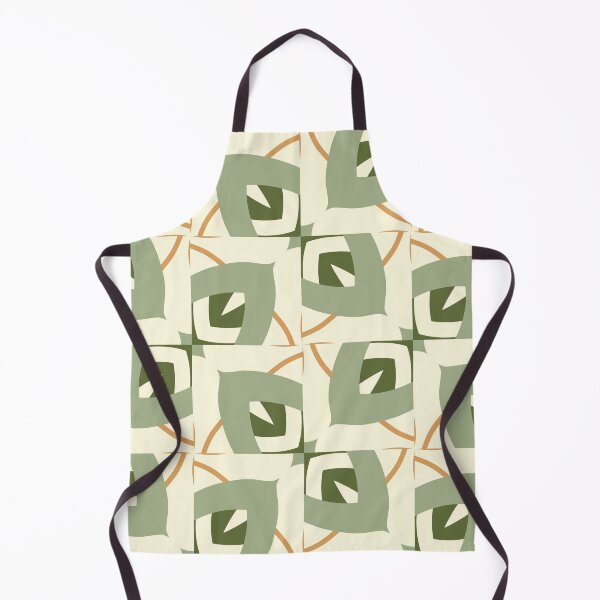 Artikelvorschau, Abstract Retro Vintage Design with Swirls, Stripes and Circles in Brown, Sage Green, Burnt Orange, and Ivory entworfen und verkauft von cozycaroline.