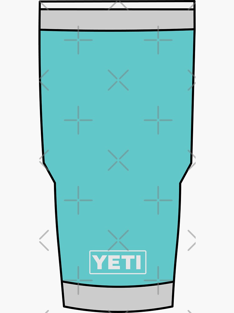 YETI Rambler Cup (Aquifer Blue) Sticker for Sale by steveskaar