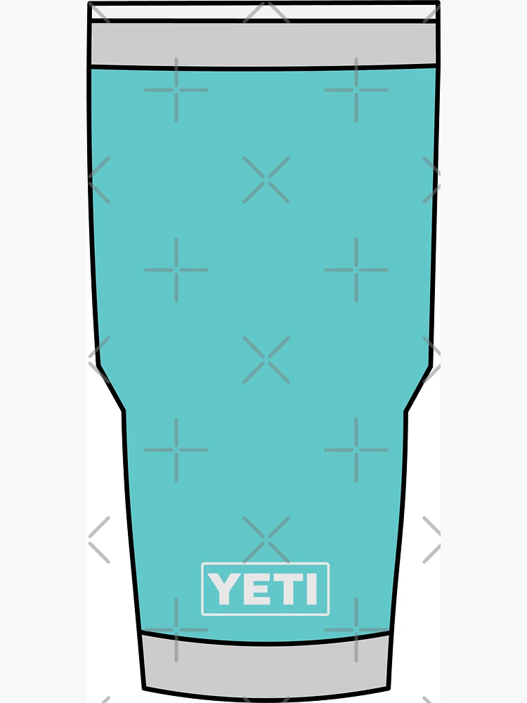 Yeti Tumbler Blue Sticker for Sale by elainastevers7