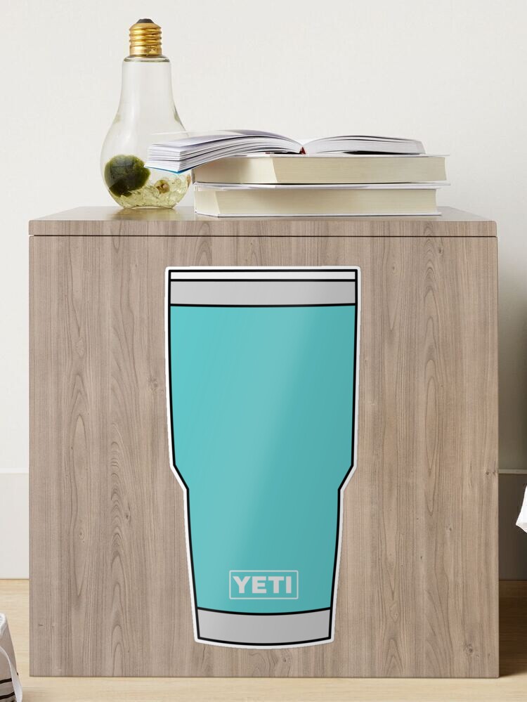 YETI Rambler Cup (Aquifer Blue) Sticker for Sale by steveskaar